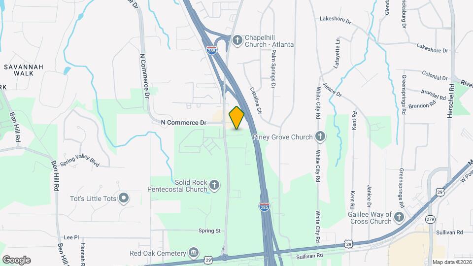 4550 Washington Rd Map and Location Details