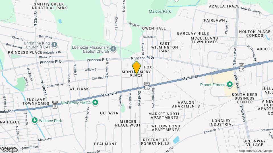 105 Montgomery Ave Map and Location Details