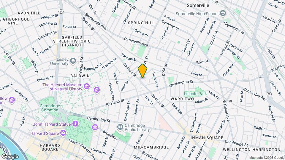 165 Beacon St, Unit 34 Mapa y Detalles de la Ubicación