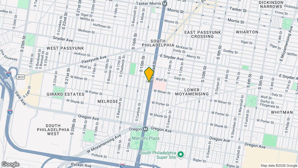 2322 S Broad St Map and Location Details