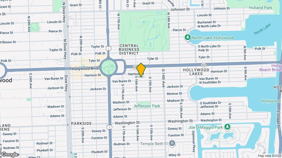 1541 Van Buren St, Unit B Map and Location Details