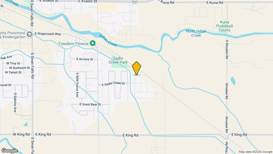 Sadie Creek Mapa y Detalles de la Ubicación