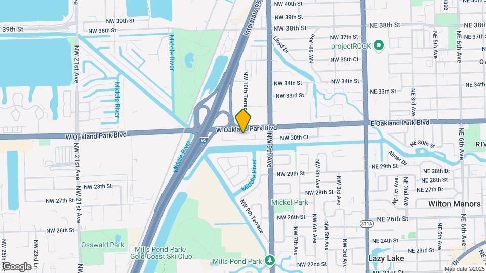 1033 NW 30th Ct Map and Location Details