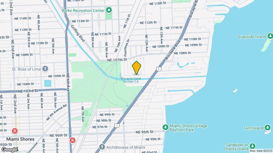 1090 NE 105th St Mapa y Detalles de la Ubicación