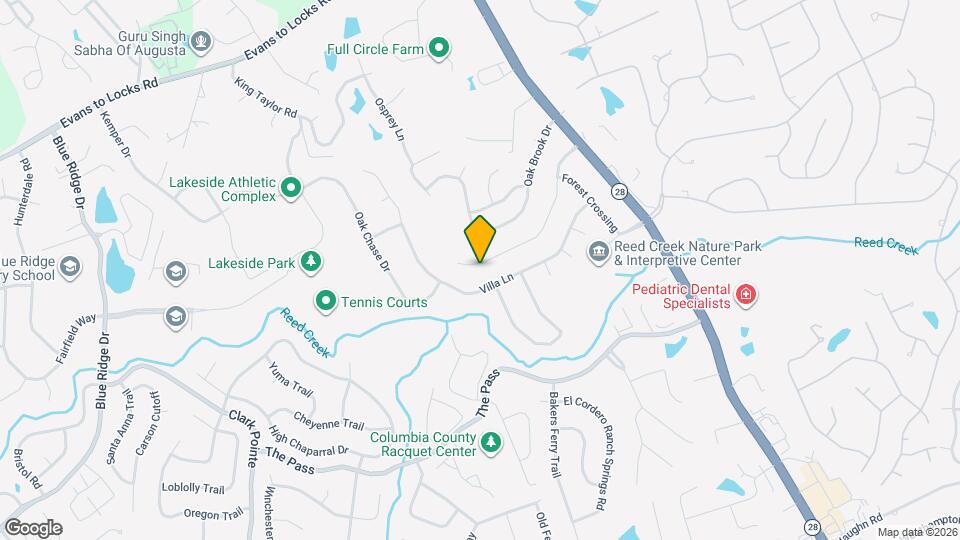 3846 Forest Creek Way Map and Location Details