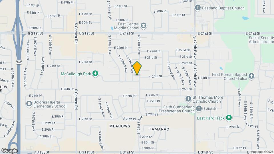 2444 S 121st E Ave Map and Location Details