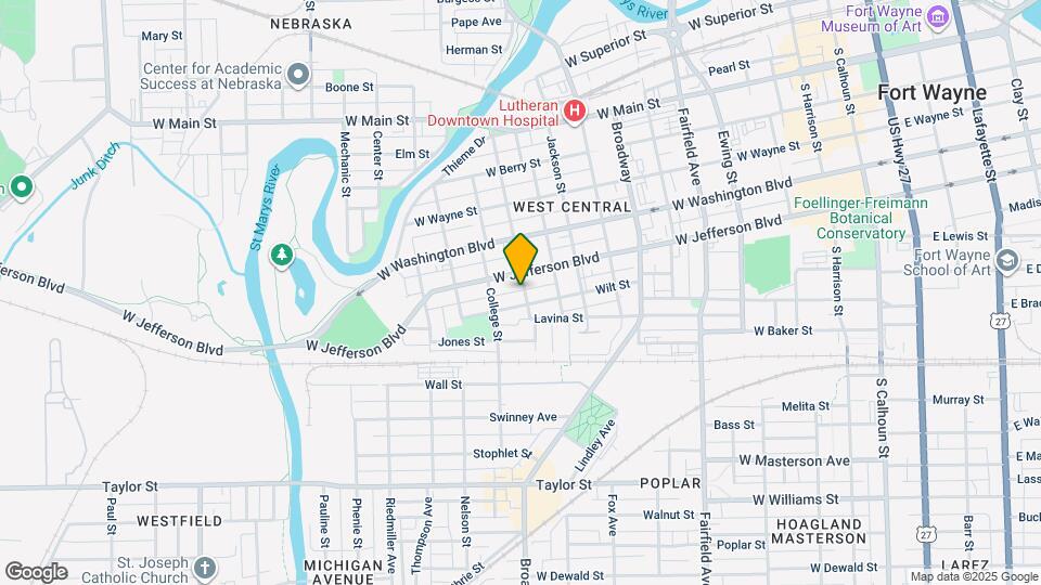 1118 Rockhill St Mapa y Detalles de la Ubicación