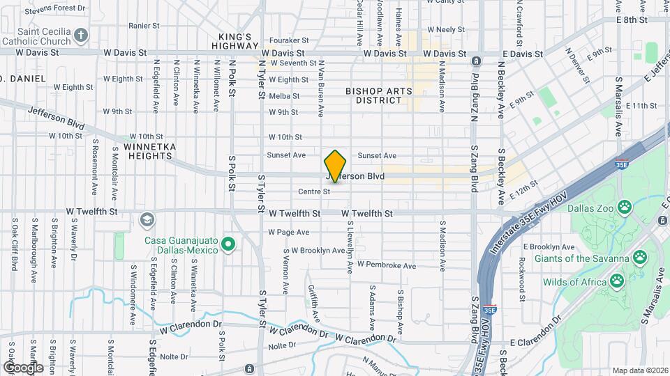 621 Centre St Map and Location Details