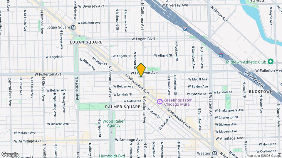 2340 N California Ave Map and Location Details