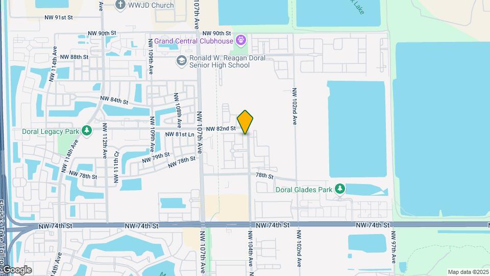 8111 NW 104th Ct Map and Location Details