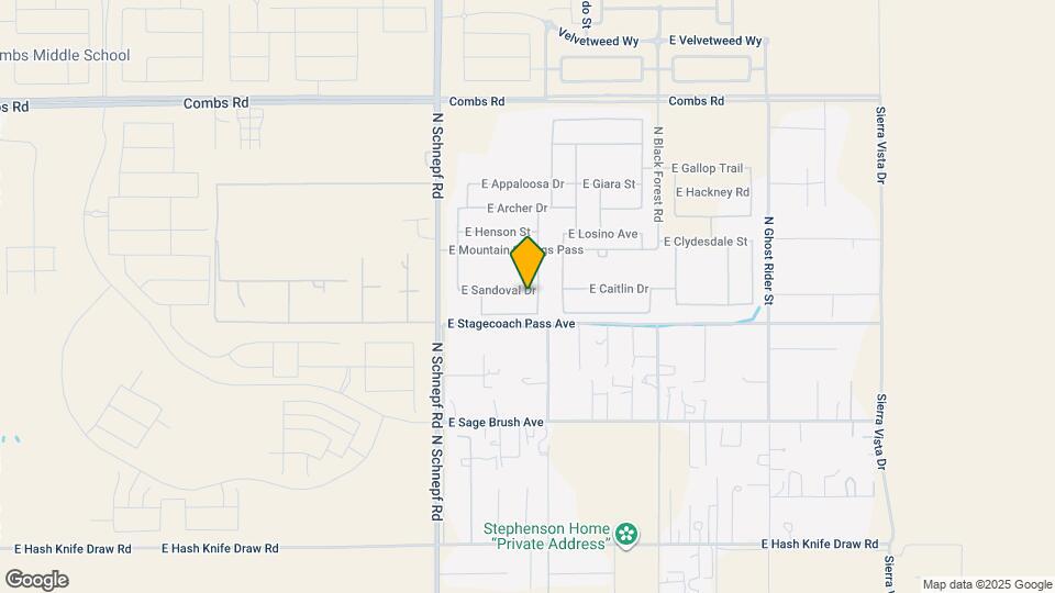 3791 E Sandoval Dr Map and Location Details