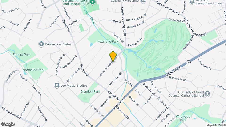 513 Creek Crossing Rd NE Map and Location Details