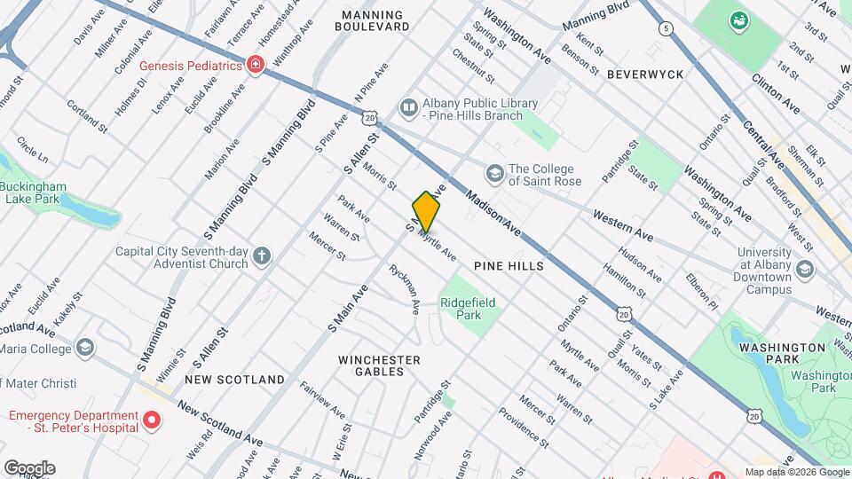 824 Myrtle Ave Mapa y Detalles de la Ubicación