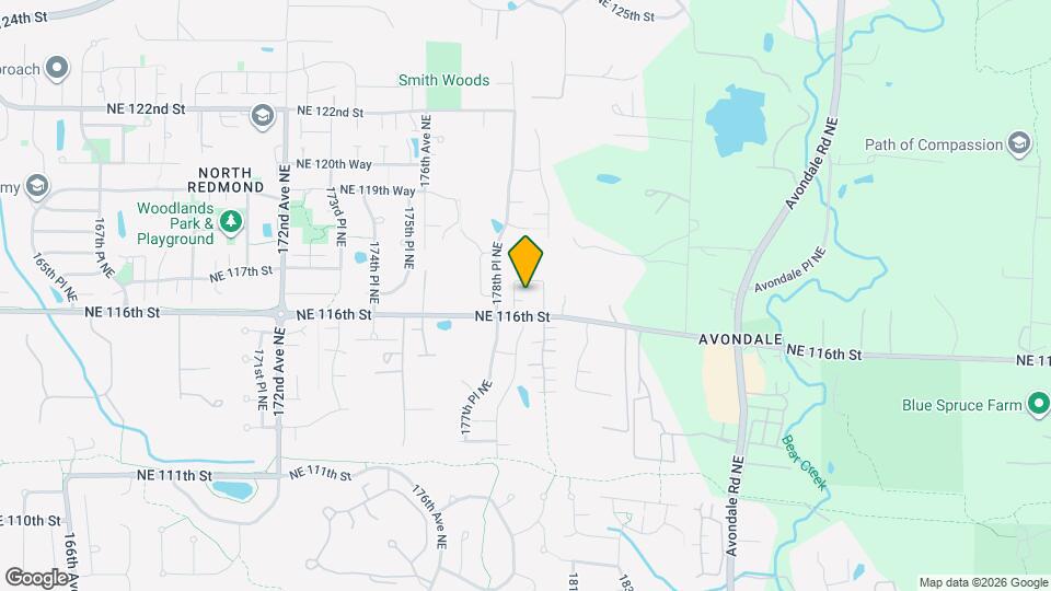 17811 NE 117th Ct, Unit Redmond Props Map and Location Details