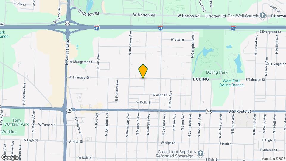 828 W Talmage St Map and Location Details