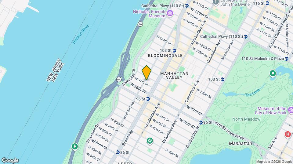 760 West End Ave, Unit 7F Map and Location Details