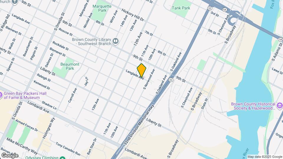 855 Langlade Ave Map and Location Details