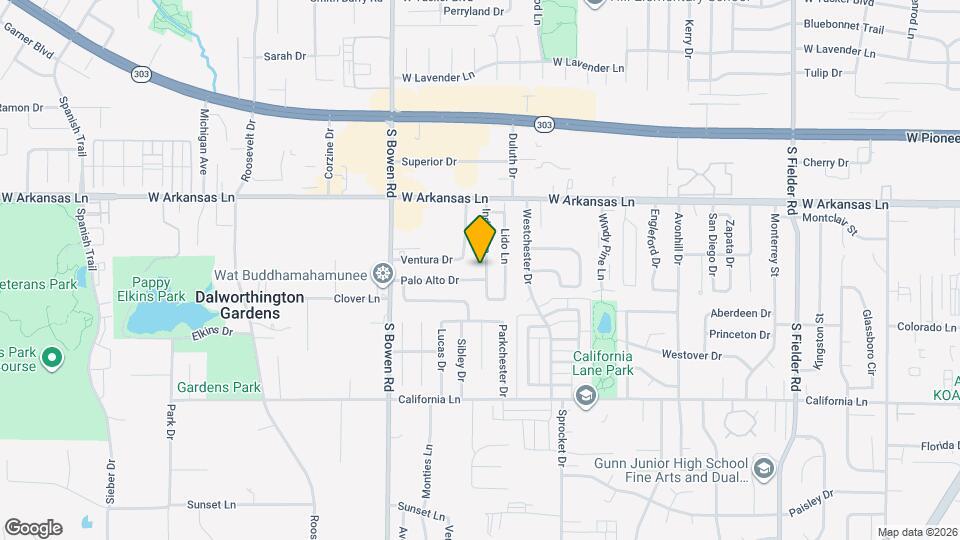 2502 Indigo Ln Map and Location Details