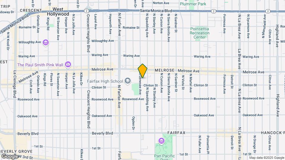 622 N Genesee Ave Map and Location Details