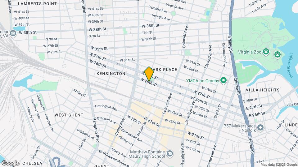 635 W 26th St Mapa y Detalles de la Ubicación