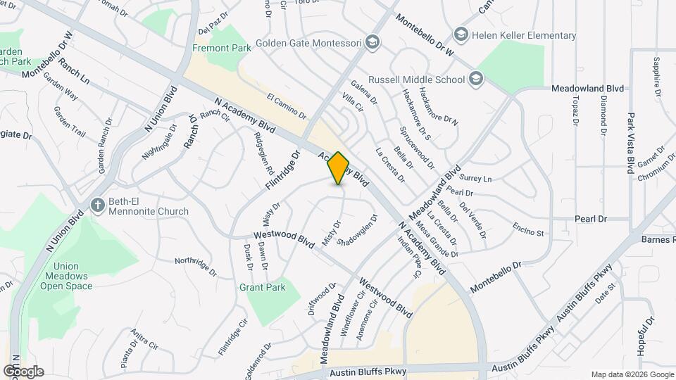 4623 Misty Dr Map and Location Details