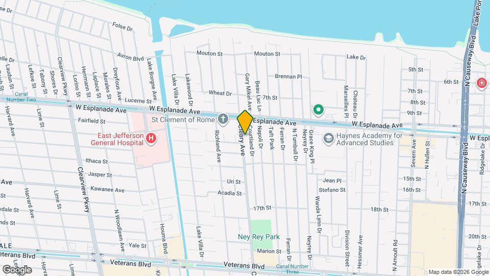 4401 Cleary Ave Mapa y Detalles de la Ubicación