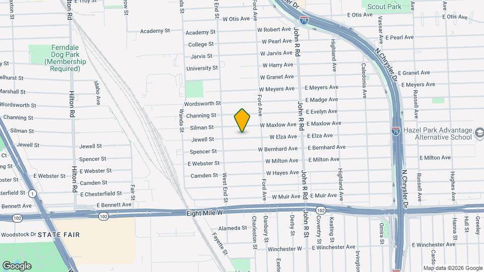 384 W Elza Ave Map and Location Details