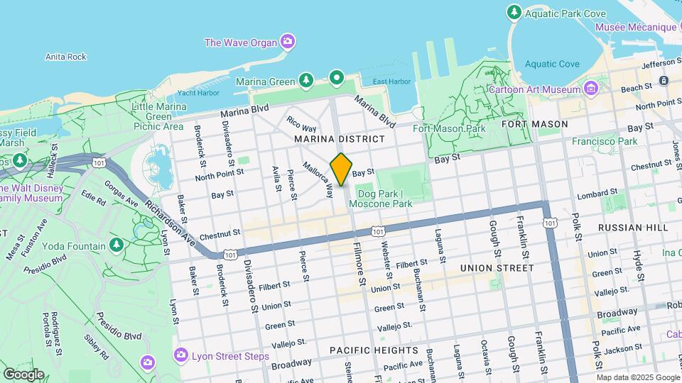 3515 Fillmore St Map and Location Details