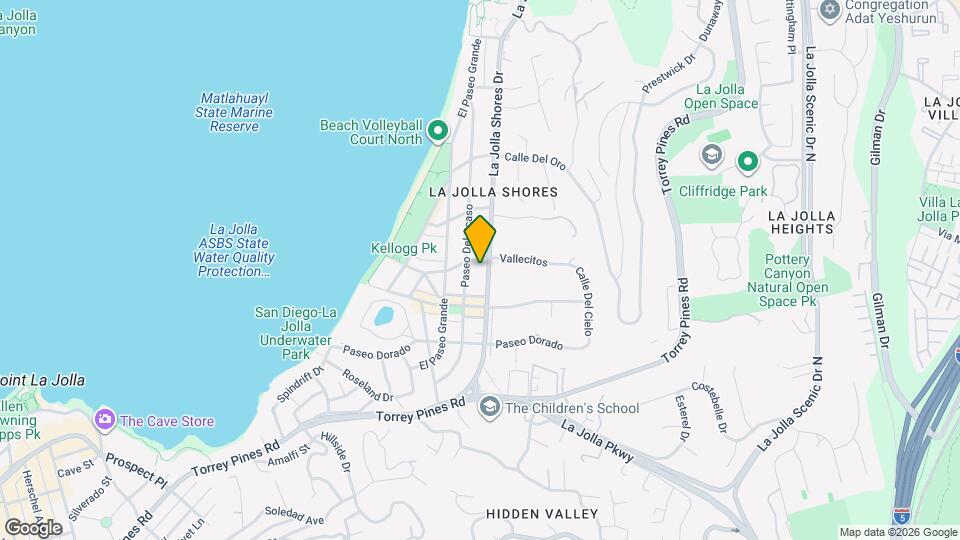 8168 La Jolla Shores Dr Map and Location Details