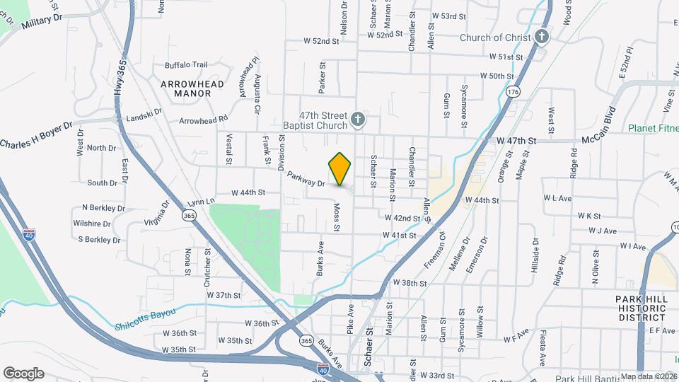 1116 Parkway Dr Map and Location Details