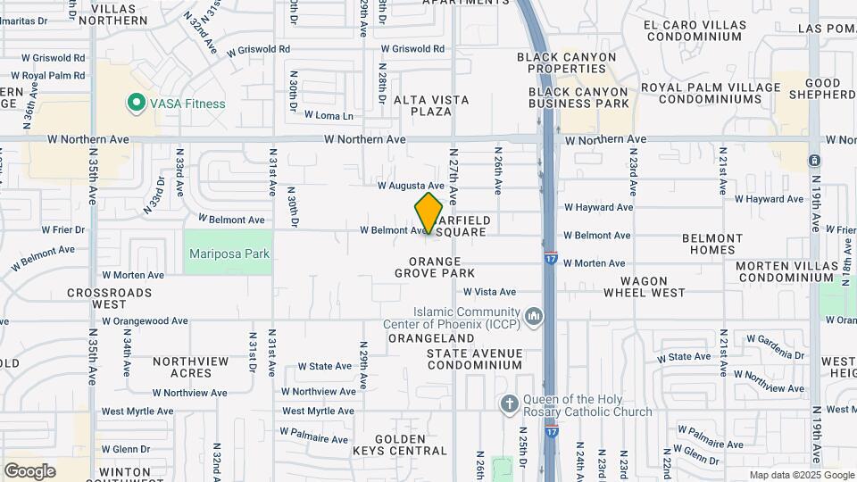 2727 W Belmont Ave Map and Location Details