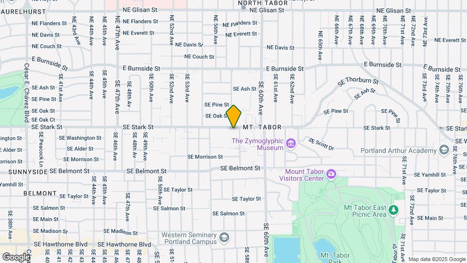 5708 SE Stark St Map and Location Details