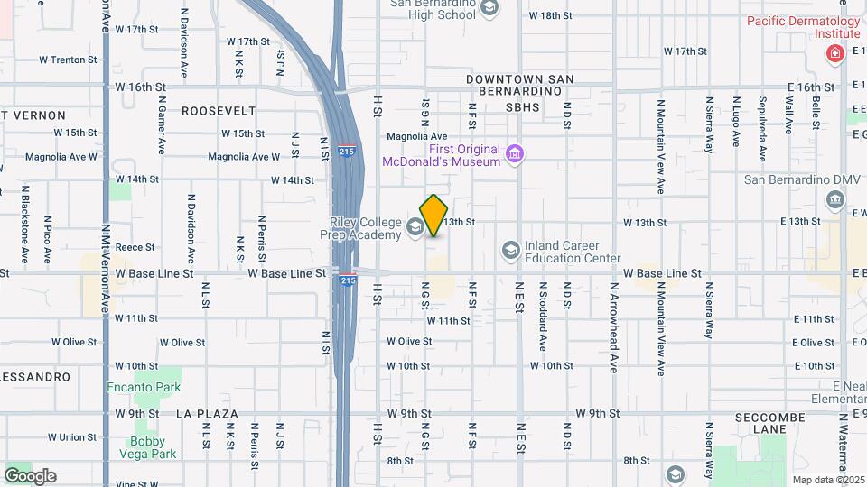 1259 N G St Map and Location Details