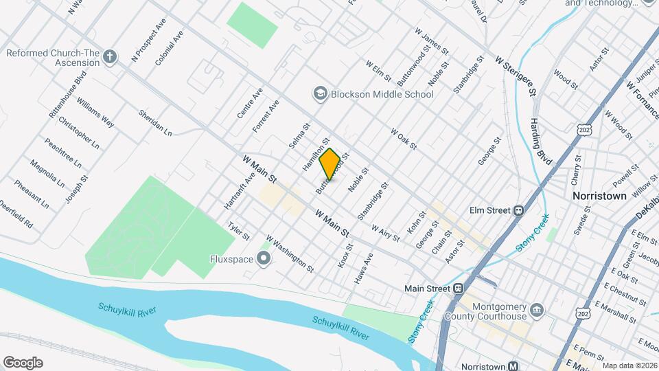 502 Buttonwood St Map and Location Details