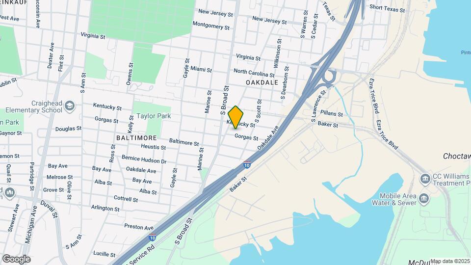 812 Gorgas St Map and Location Details