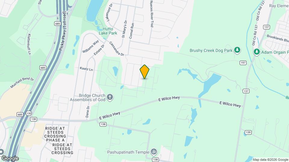 309 Pedernales Ln Map and Location Details