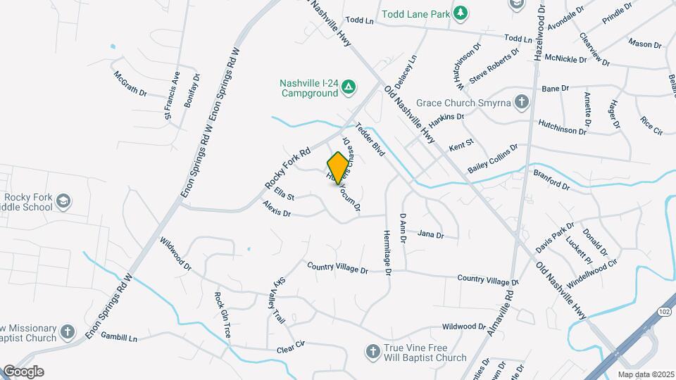 102 Yocum Dr Map and Location Details