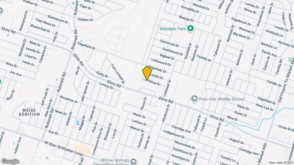 2802 Alma Dr Mapa y Detalles de la Ubicación