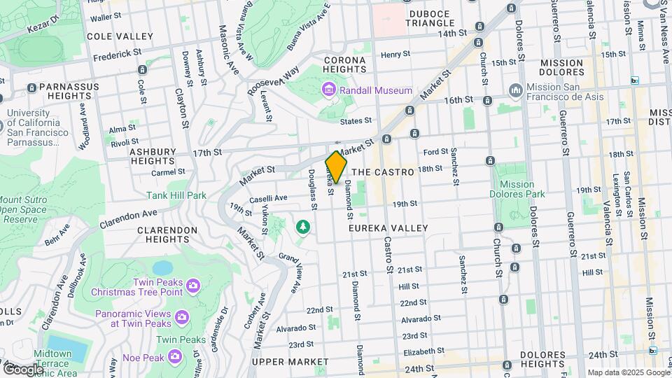 135 Eureka St Map and Location Details