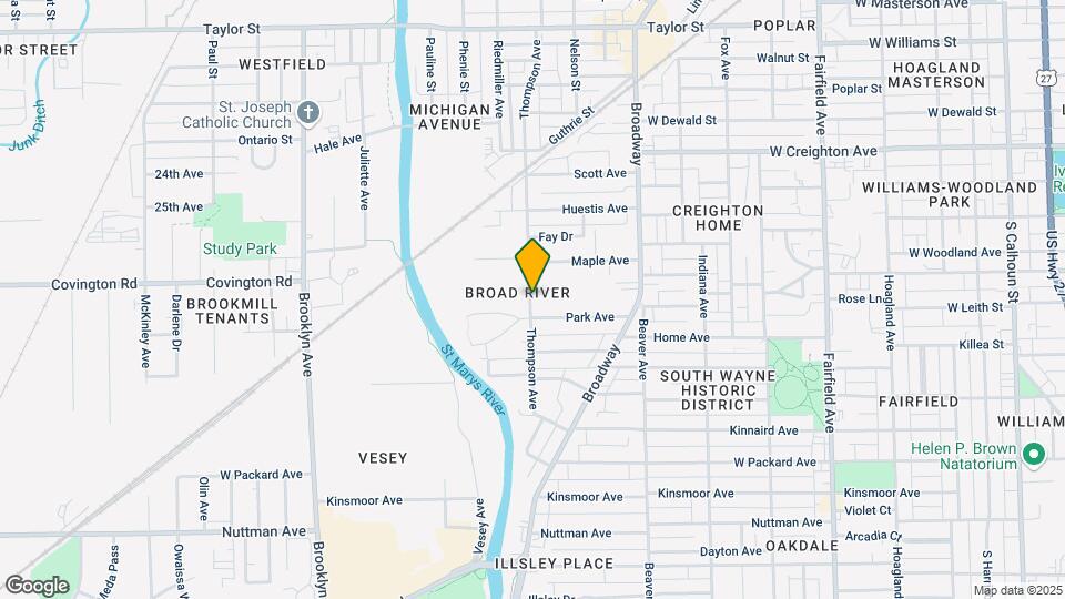 2711 Thompson Ave Map and Location Details