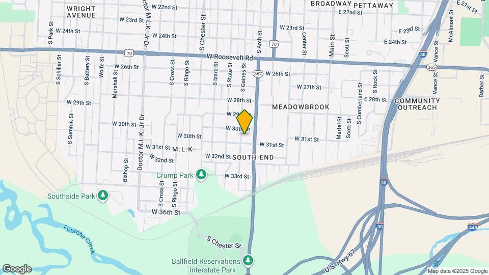 3015 S Gaines St Mapa y Detalles de la Ubicación