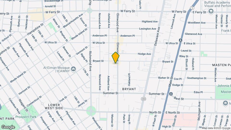 414 Elmwood Ave Map and Location Details