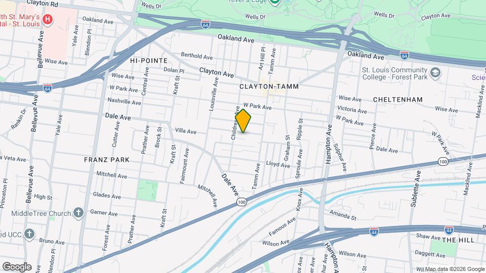 6444 Wade Ave Map and Location Details