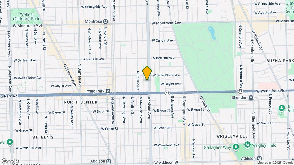4034 N Ashland Ave, Unit 4036.5-GDN Map and Location Details