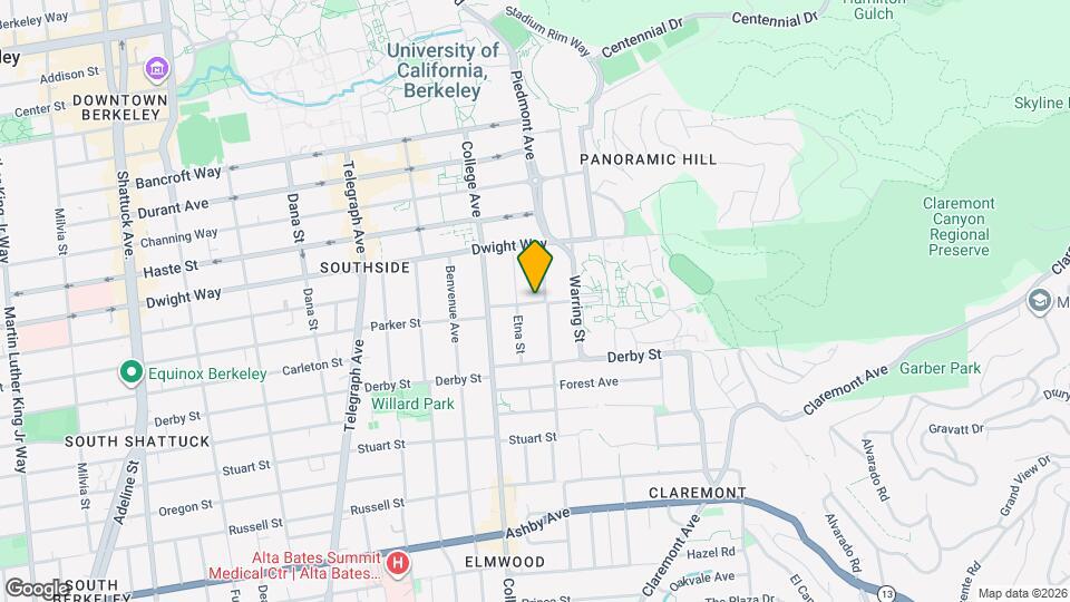 2736 Parker St, Unit 2736 Map and Location Details