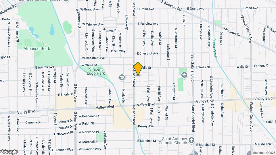 1404 S Del Mar Ave Mapa y Detalles de la Ubicación