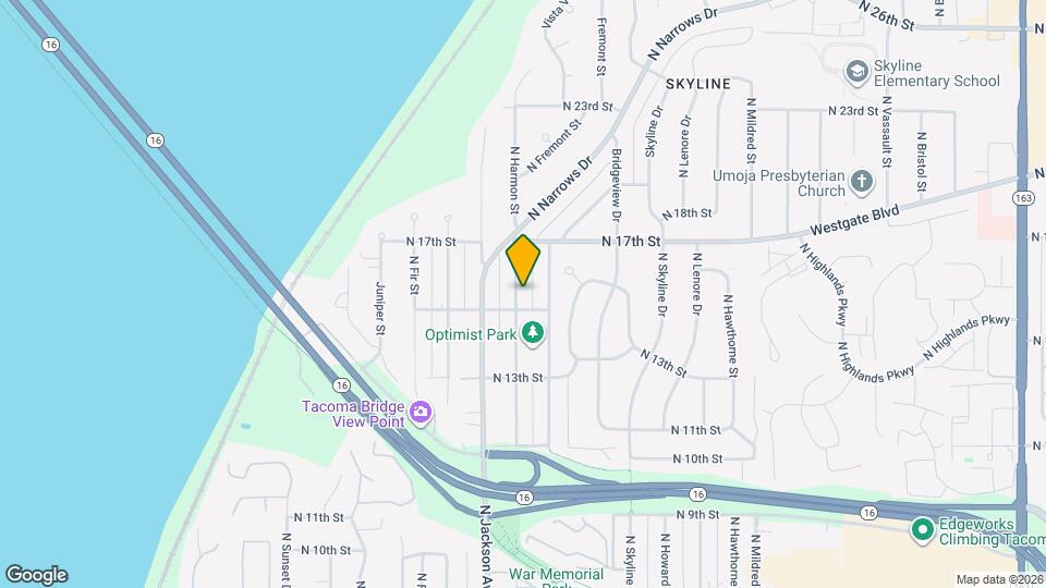 1511 N Harmon St Map and Location Details