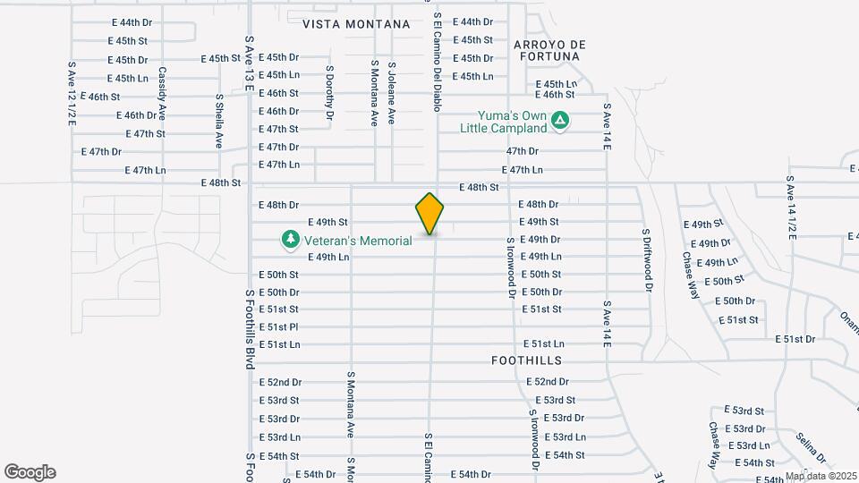 13509 E 49th Dr Map and Location Details