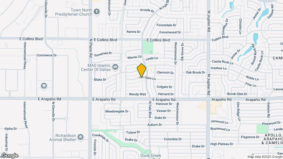 1618 Sara Ln Map and Location Details