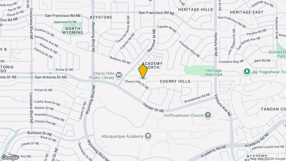 8301 Cherry Hills Dr NE Map and Location Details